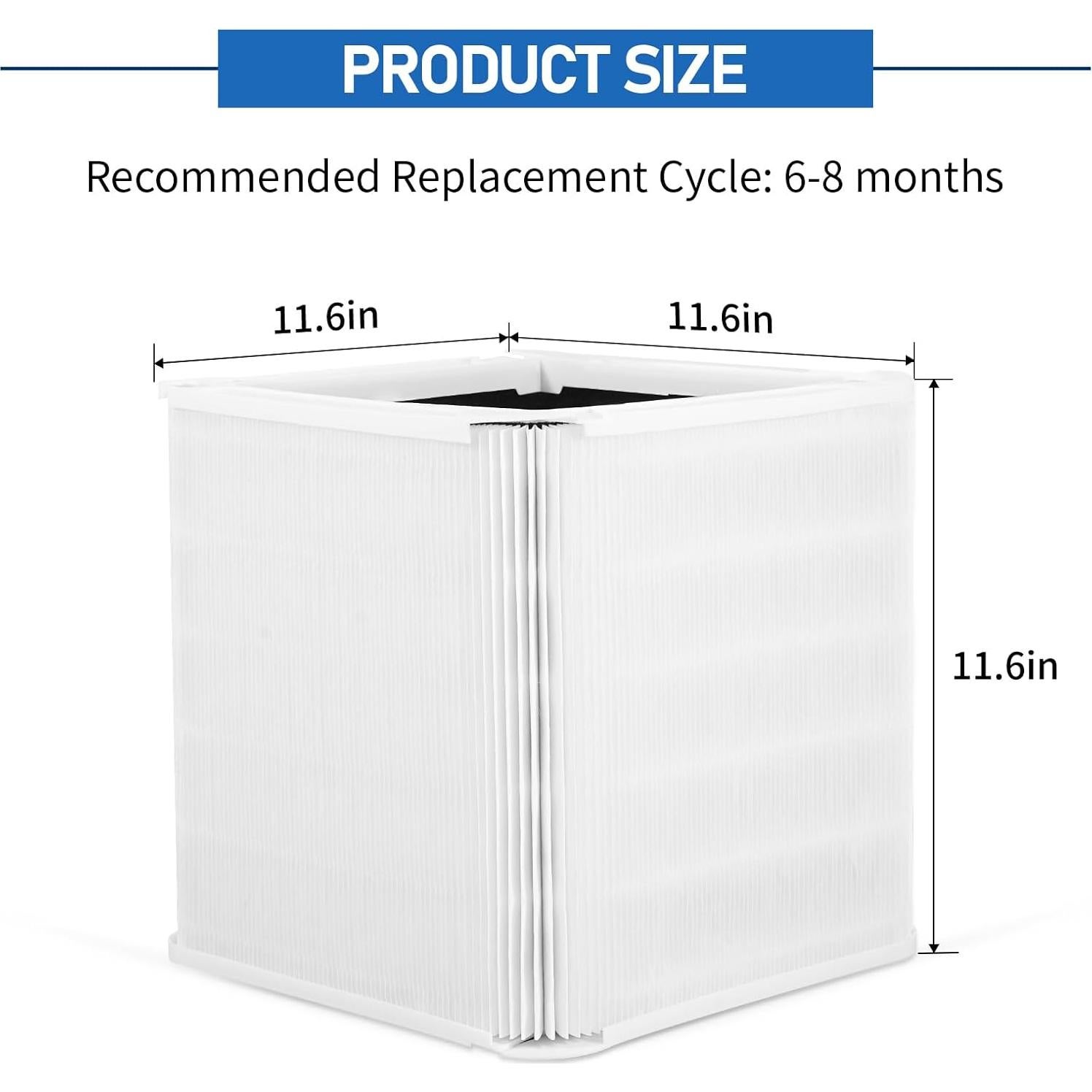 Paquete de 3 Filtros de Reemplazo KMCSOYE 211+ para Blue Pure