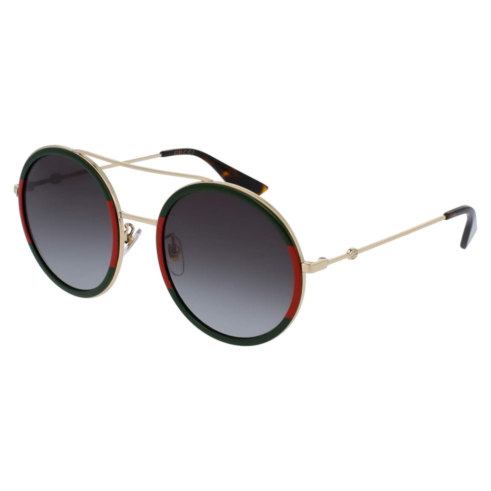 Gafas de sol Gucci GG0061S redondas degradadas verdes