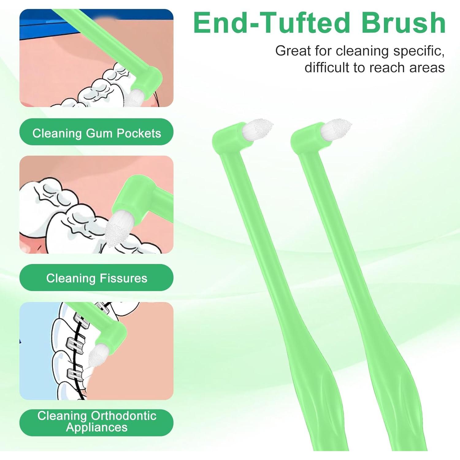 Cepillo de Dientes Ortodóntico Tucnoeu 8 Piezas Cerdas Suaves