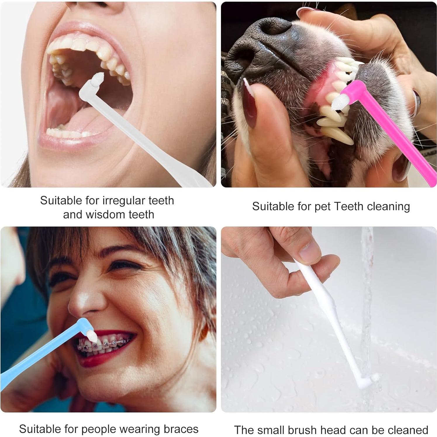 Cepillo de Dientes Ortodóntico Tucnoeu 8 Piezas Cerdas Suaves