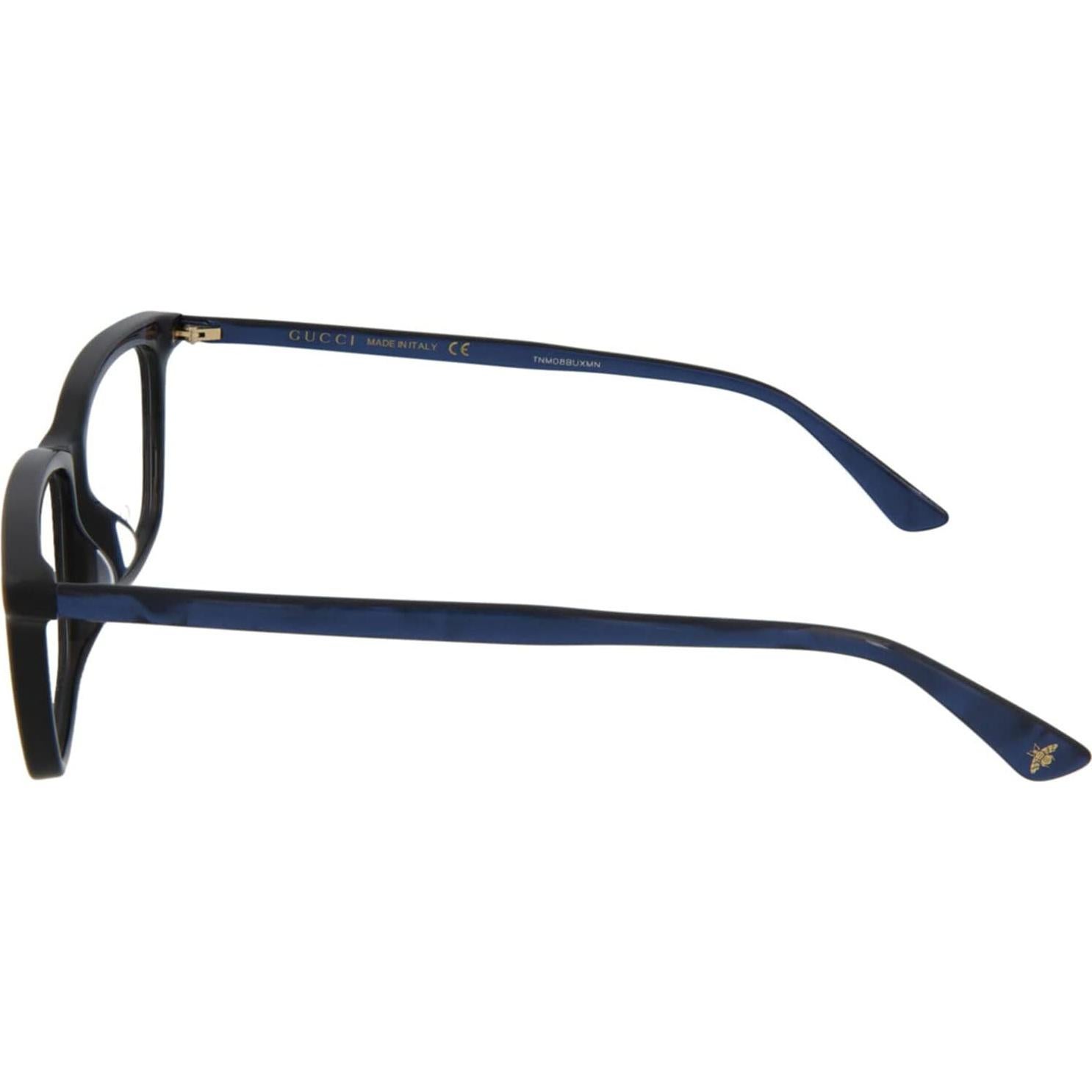 Gucci 0042OA 004 Asian Fit Blue Plastic Cat-Eye Eyeglasses 55mm