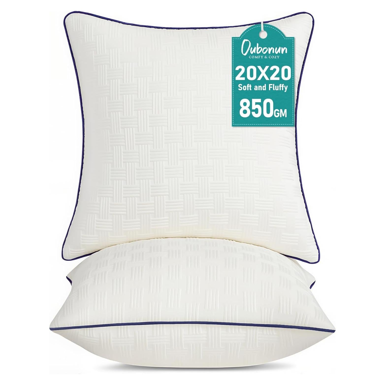 Insertos de Almohada Oubonun 20x20 cm - Set de 2 Beige