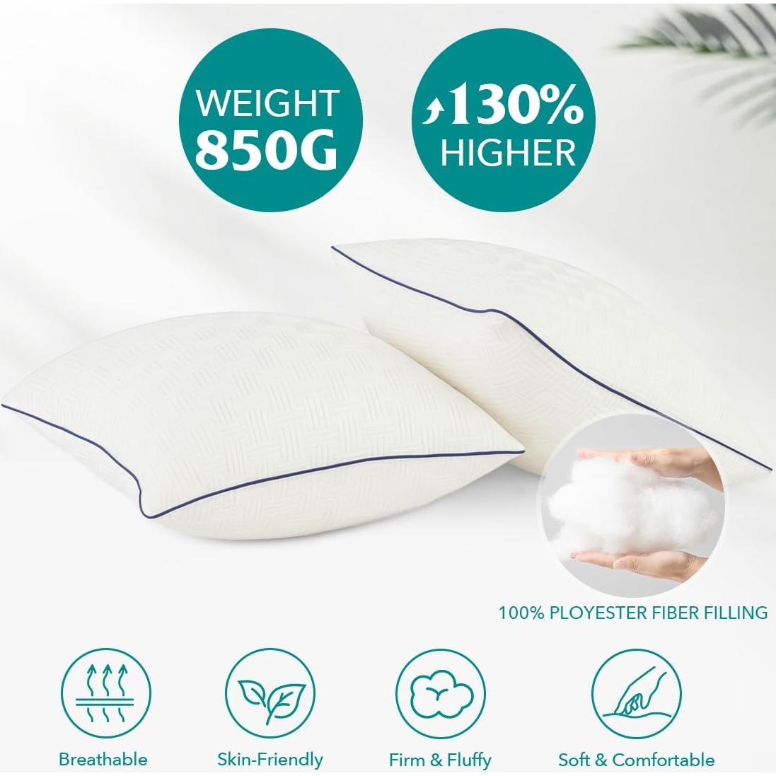 Insertos de Almohada Oubonun 20x20 cm - Set de 2 Beige