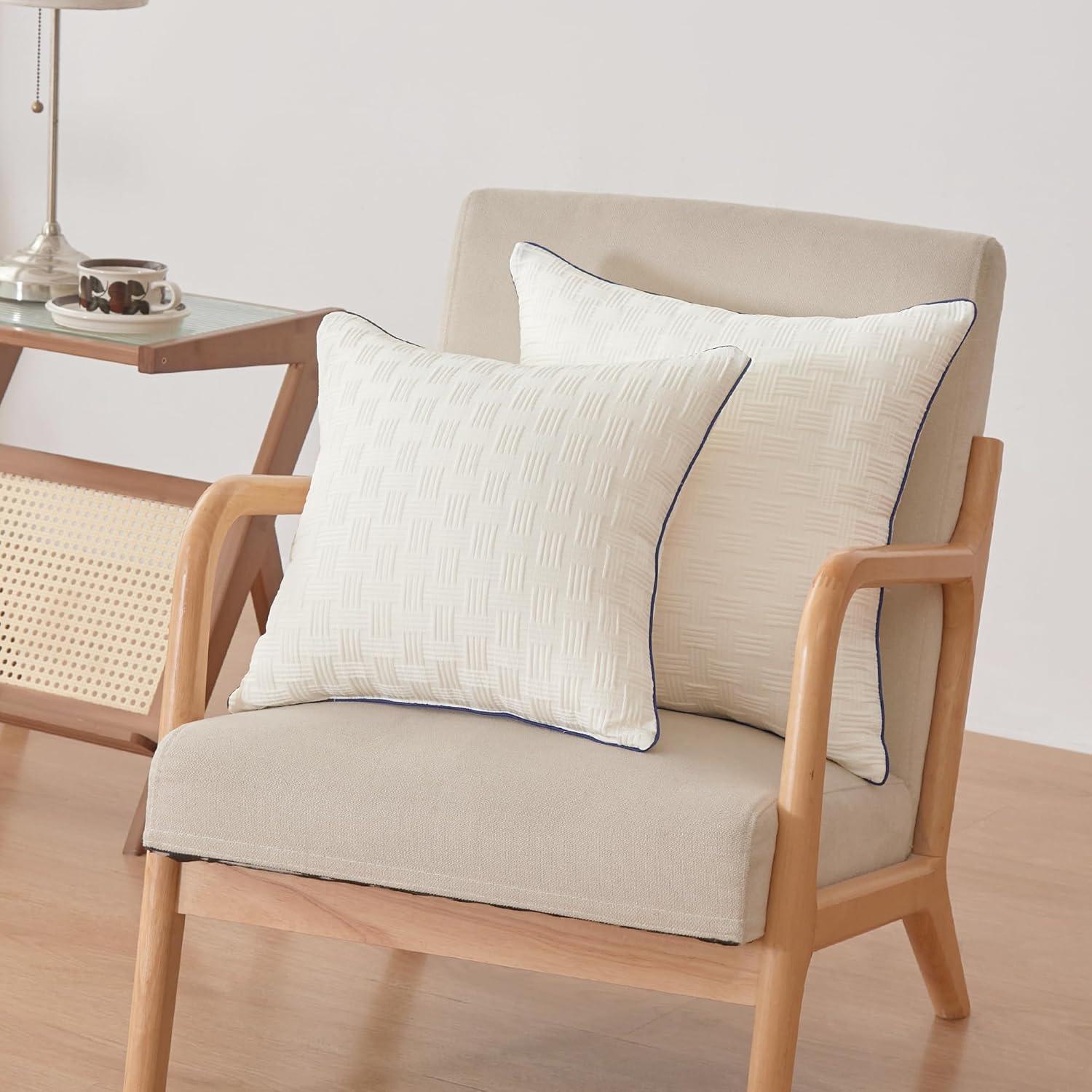 Insertos de Almohada Oubonun 20x20 cm - Set de 2 Beige