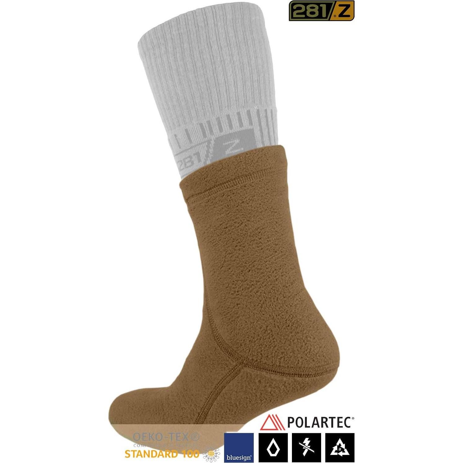 Calcetines Tácticos 281Z para Invierno - Polartec - Marrón Coyote