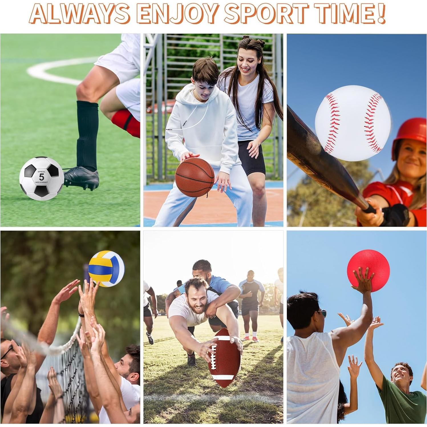 Set de 6 Pelotas Deportivas Libima Tamaño Oficial con Bolsa