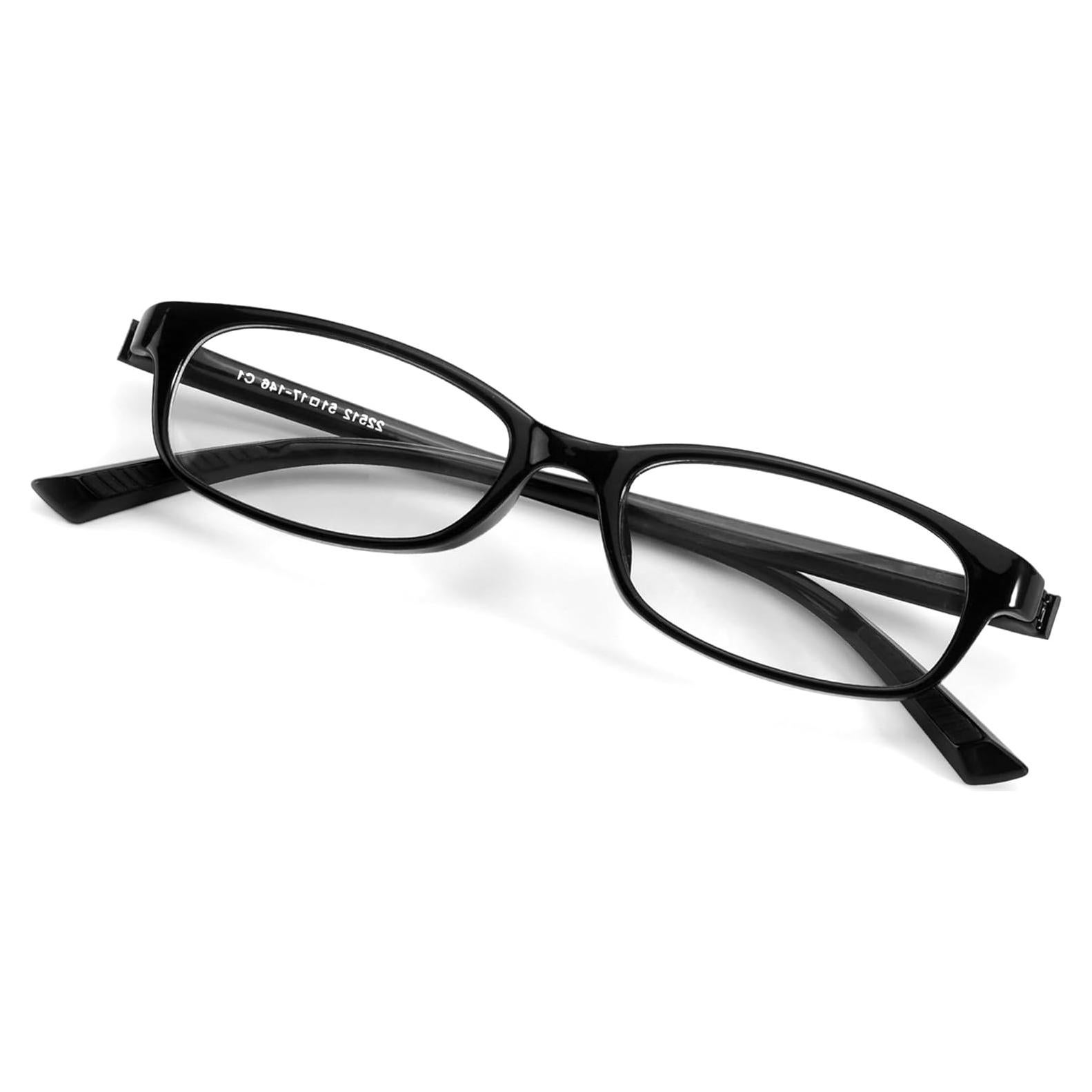 Gafas Rectangulares Y2K Anti-Luz Azul Montura Negra