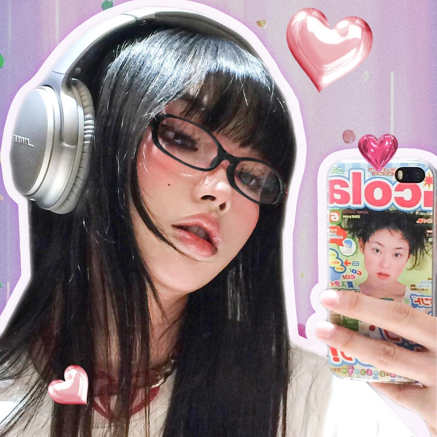 Gafas Rectangulares Y2K Anti-Luz Azul Montura Negra