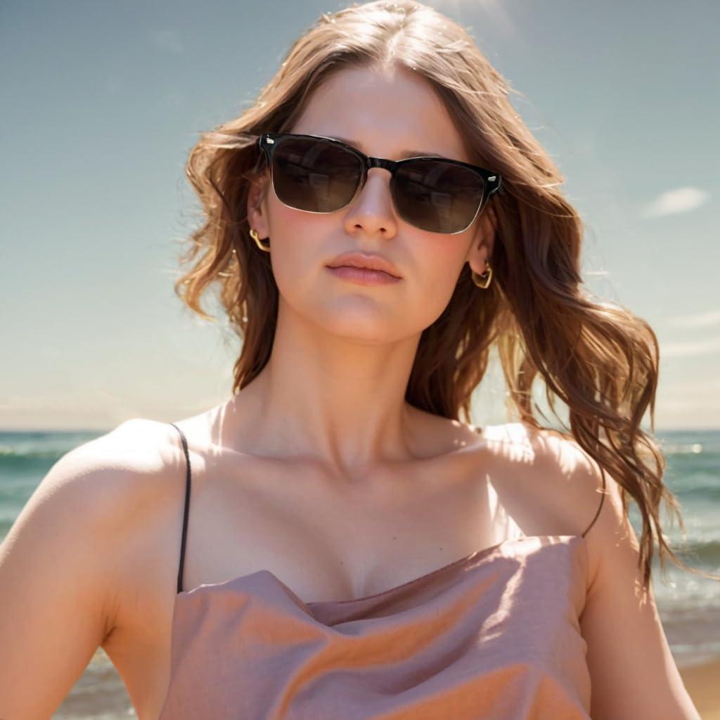 Gafas de sol polarizadas DLolylad UV400 estilo retro