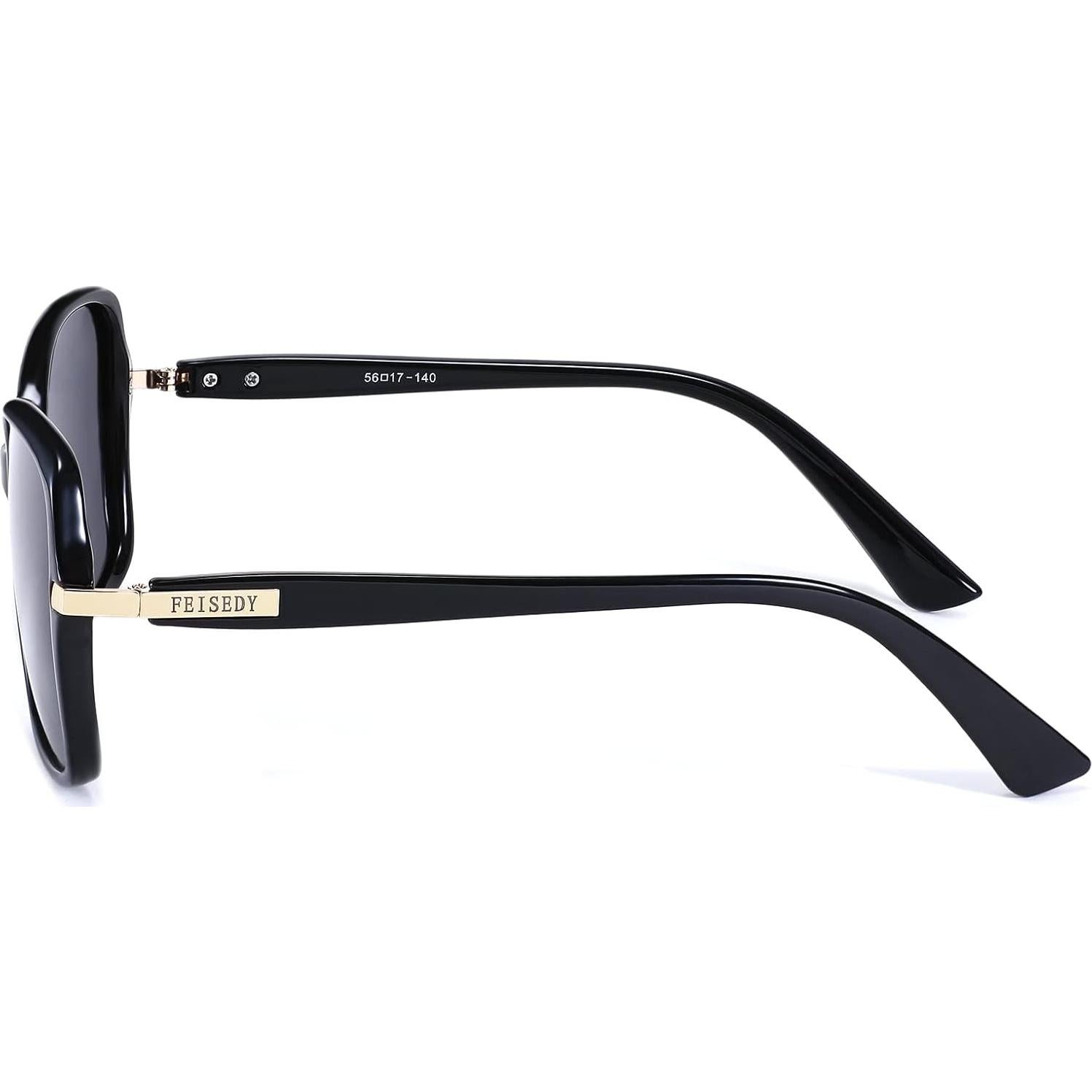 Gafas de Sol FEISEDY Cuadradas Polarizadas UV400 para Damas