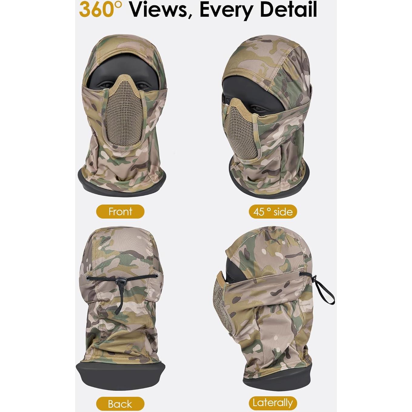 Balaclava Táctica OneTigris con Malla Transpirable