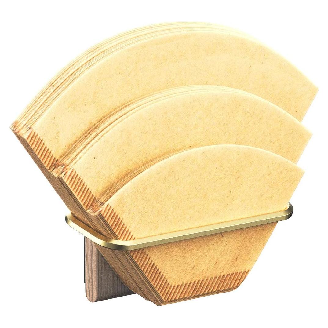 Soporte de Filtros de Café Nookware ARGENTA - Madera y Latón