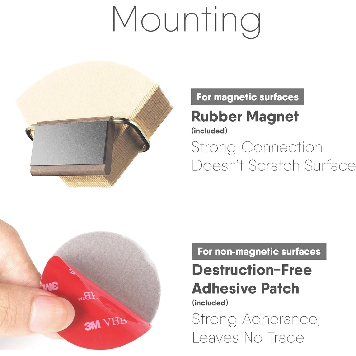 Soporte de Filtros de Café Nookware ARGENTA - Madera y Latón