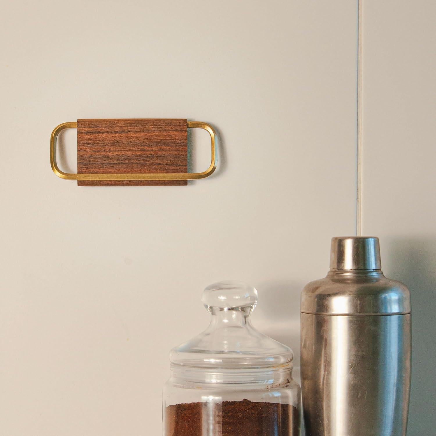 Soporte de Filtros de Café Nookware ARGENTA - Madera y Latón