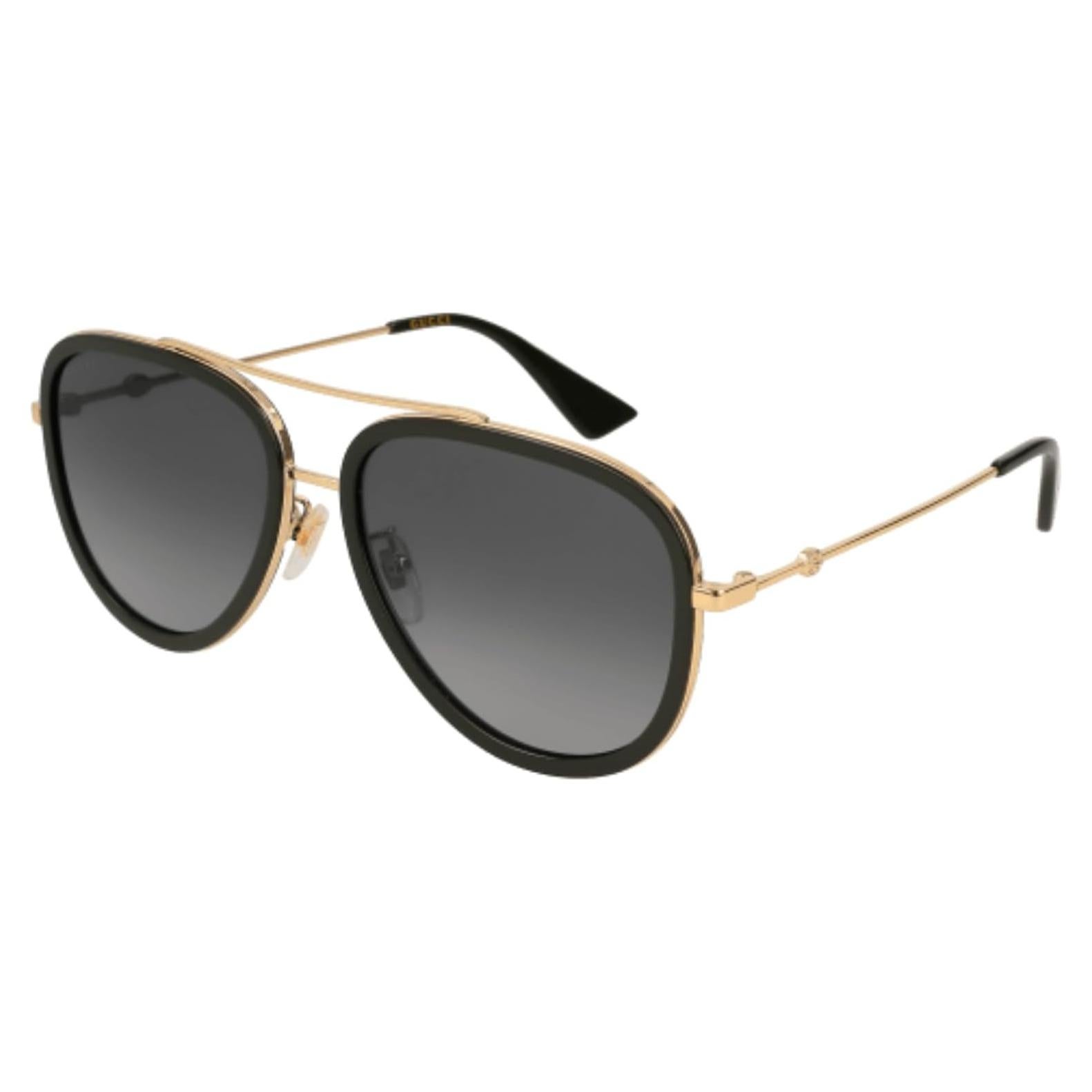 Gafas de sol Gucci GG0062S Oro/Gris + Kit de cuidado iWear