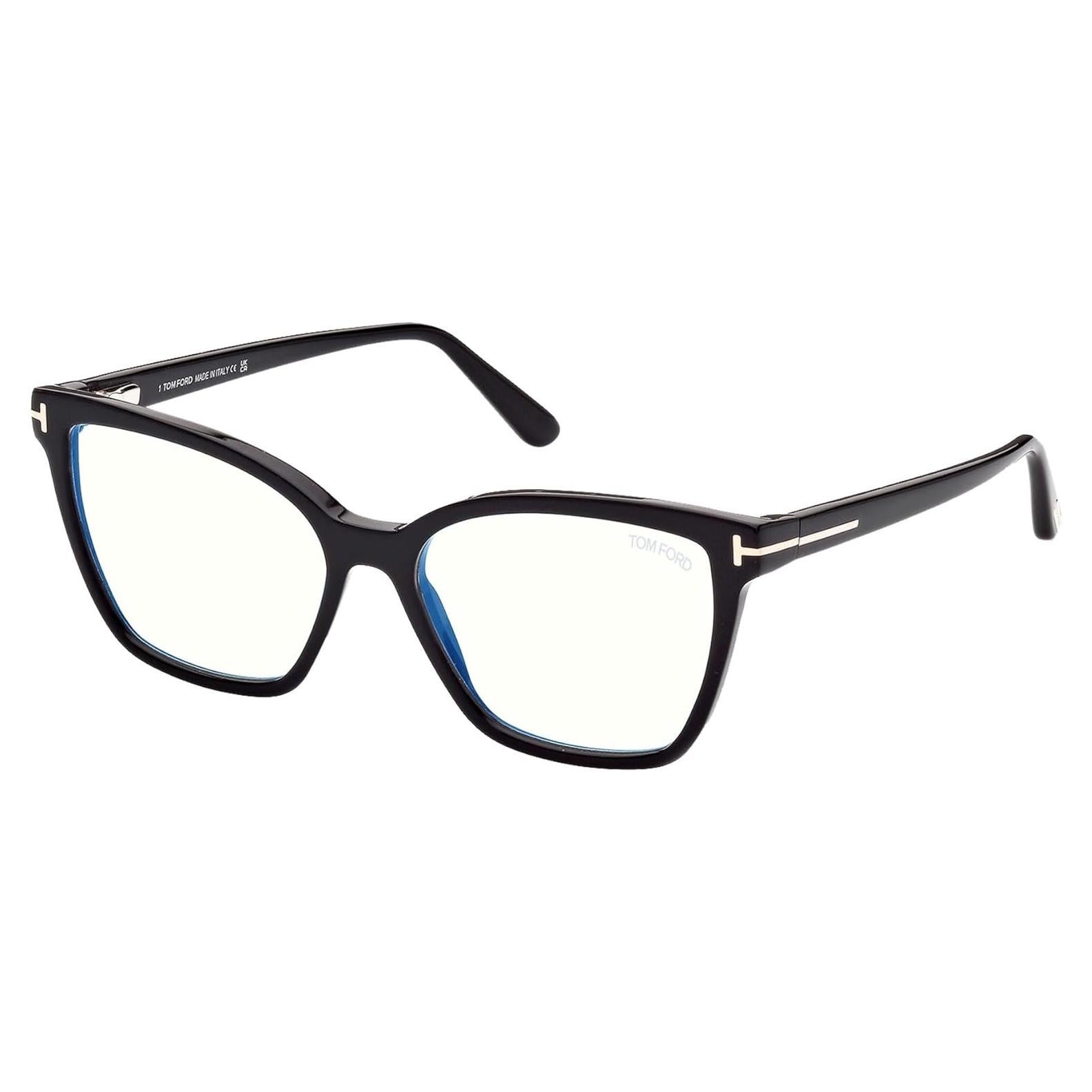 Gafas Tom Ford FT 5812-B 001 Negro Brillante Bloqueo Azul