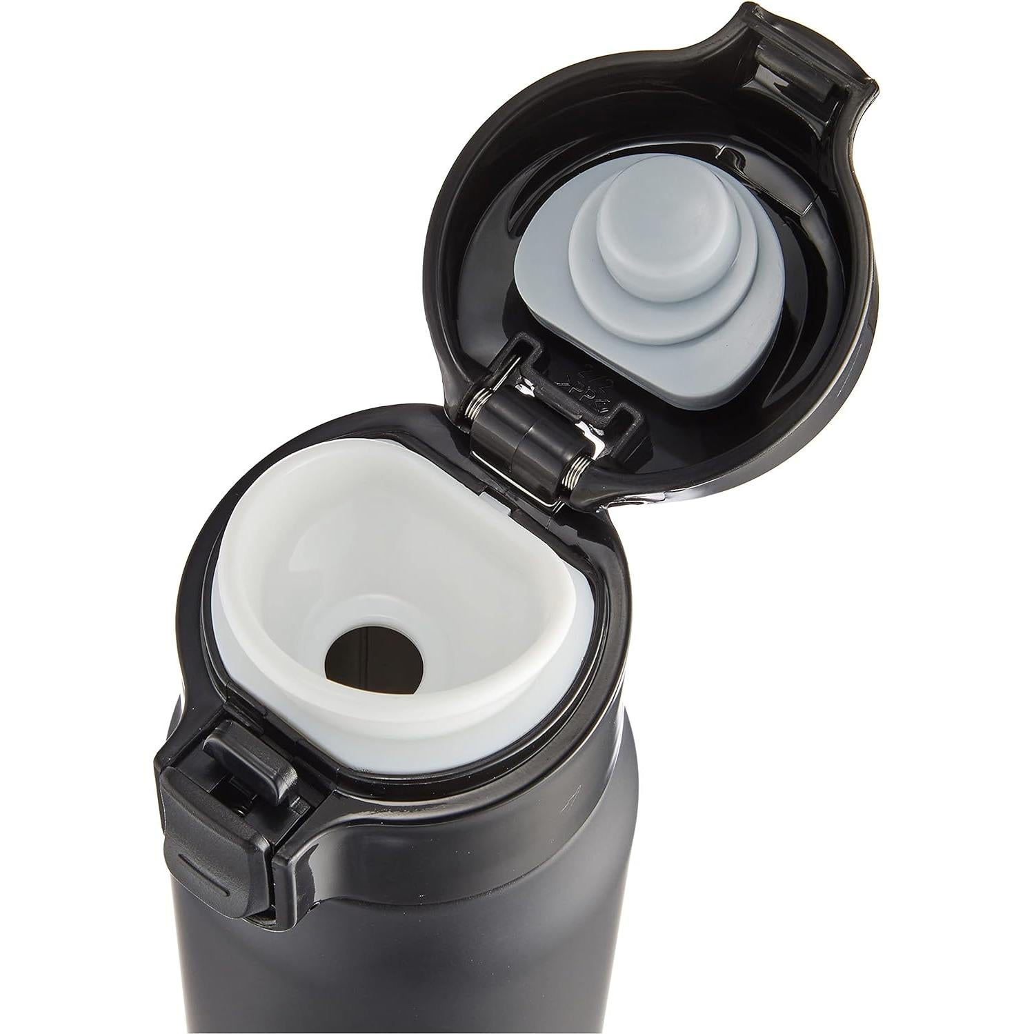 Botella Taza de Acero Inoxidable Pearl Metal HB-4038, 500 ml, Negra