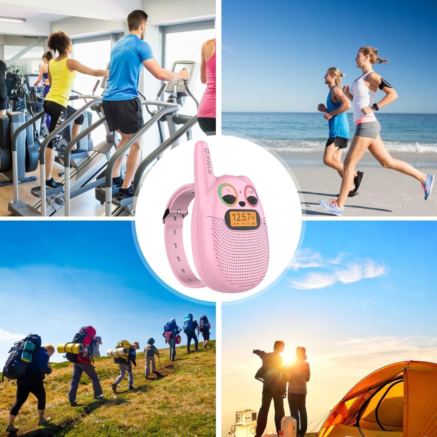 Walkie Talkies Qniglo Recargables 2 Paquete para Niños