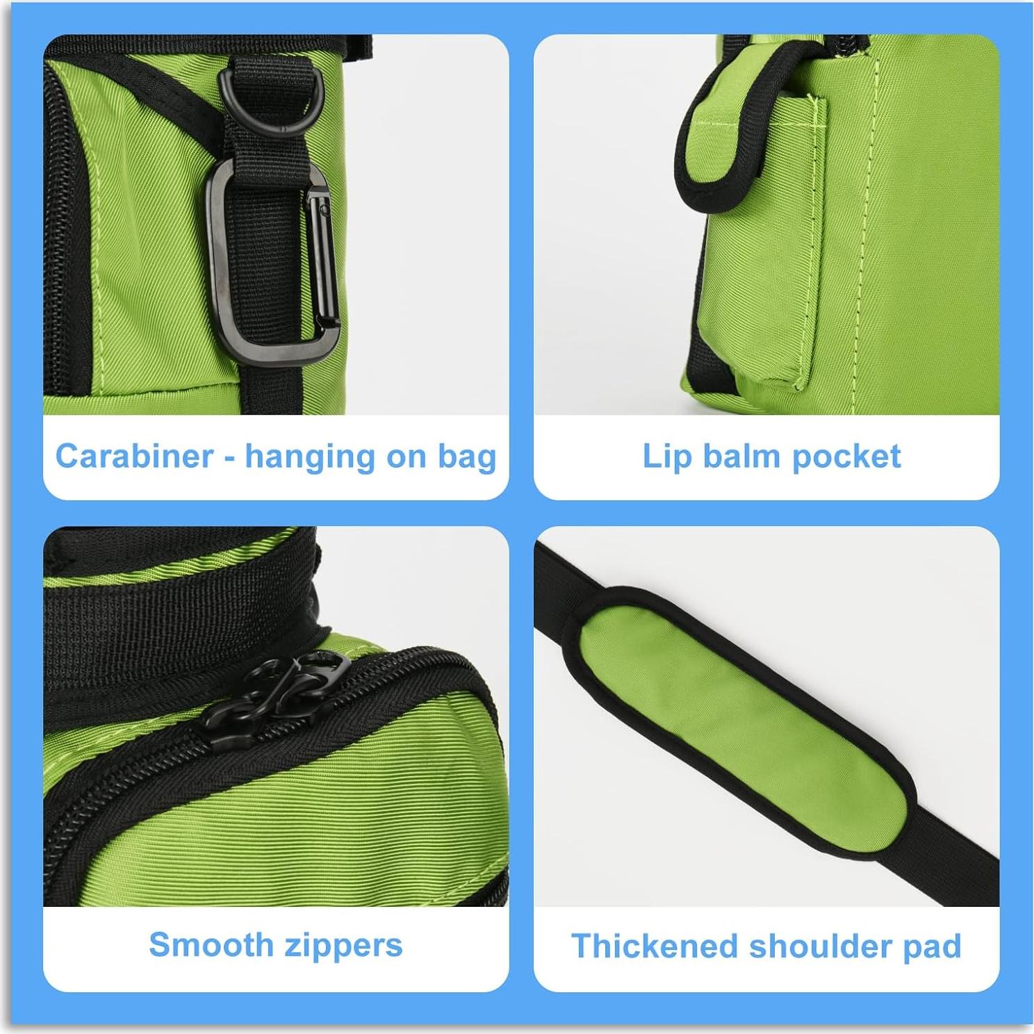 Bolsa Portabotellas de Agua Xxerciz Verde 32oz (946ml) con Bolsillo