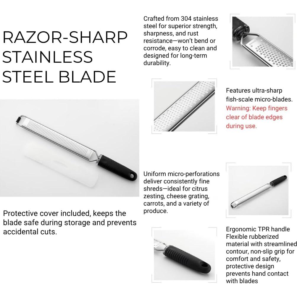 Juego de Rallador y Pelador de Cocina Genérico 2 en 1