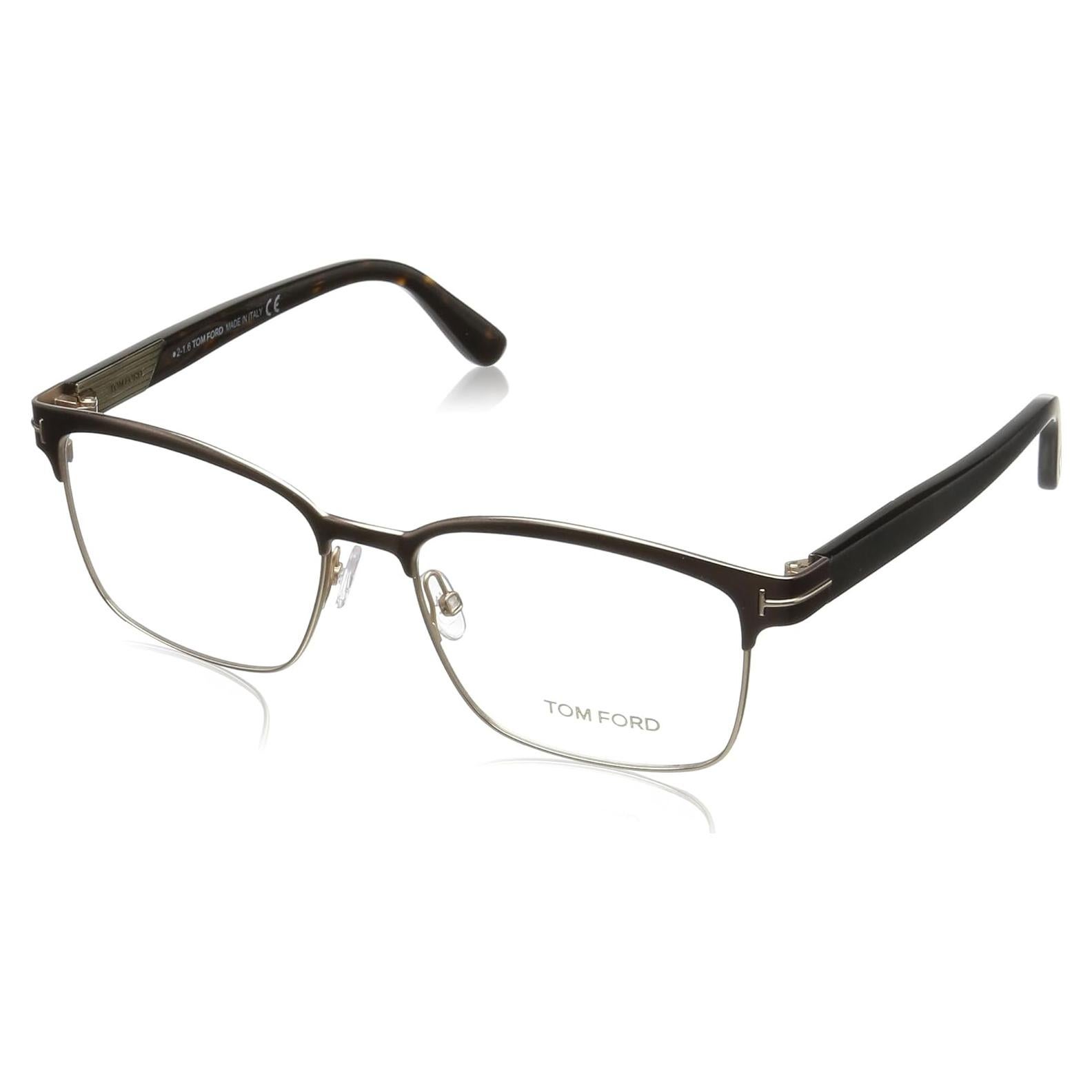 FT5323 Square Metal Optical Brown Rose Gold Eyeglasses TF5323 048 New