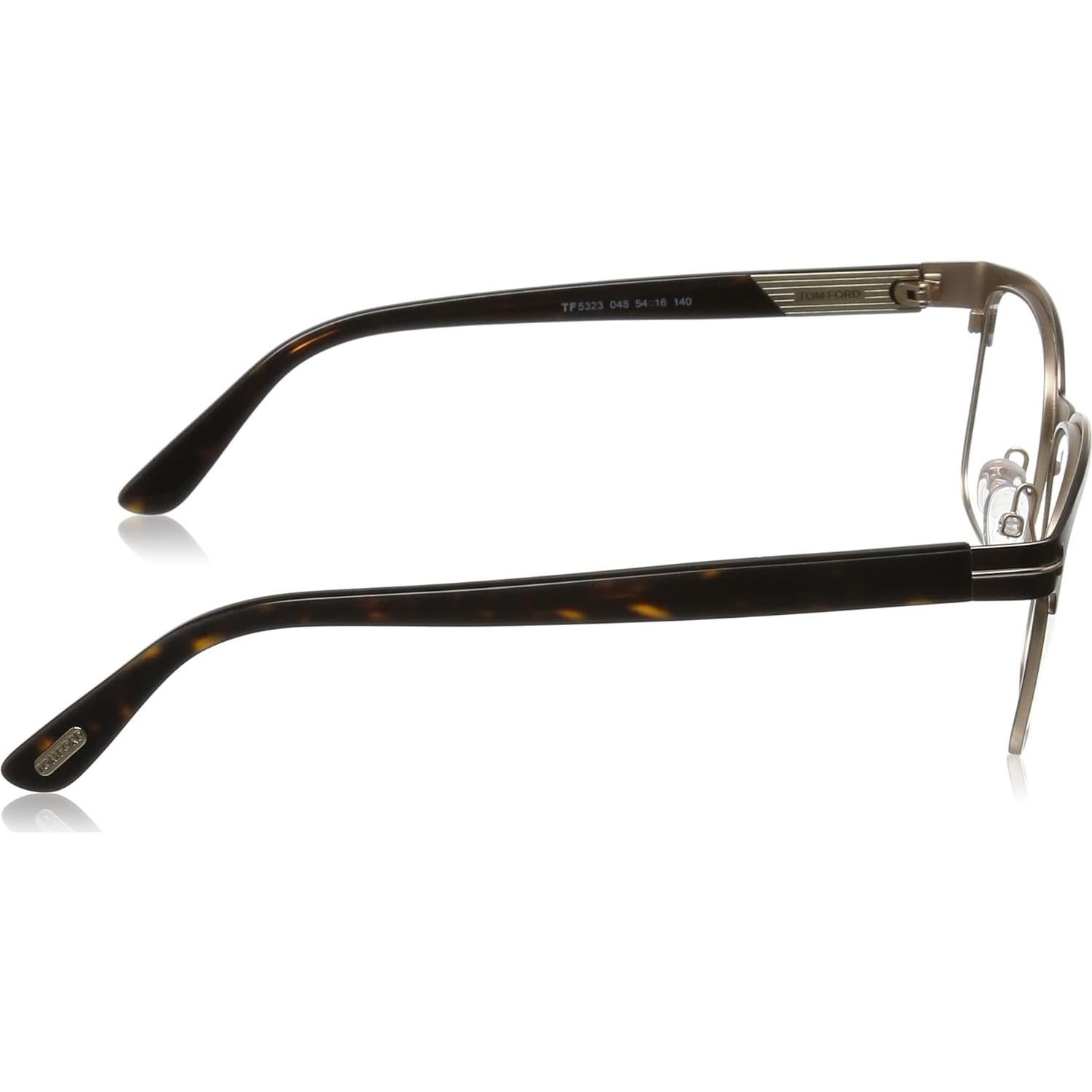 FT5323 Square Metal Optical Brown Rose Gold Eyeglasses TF5323 048 New