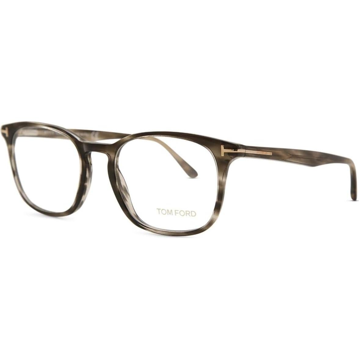 Rectangular Eyeglasses TF5505 005 Striated Gray 52mm FT5505