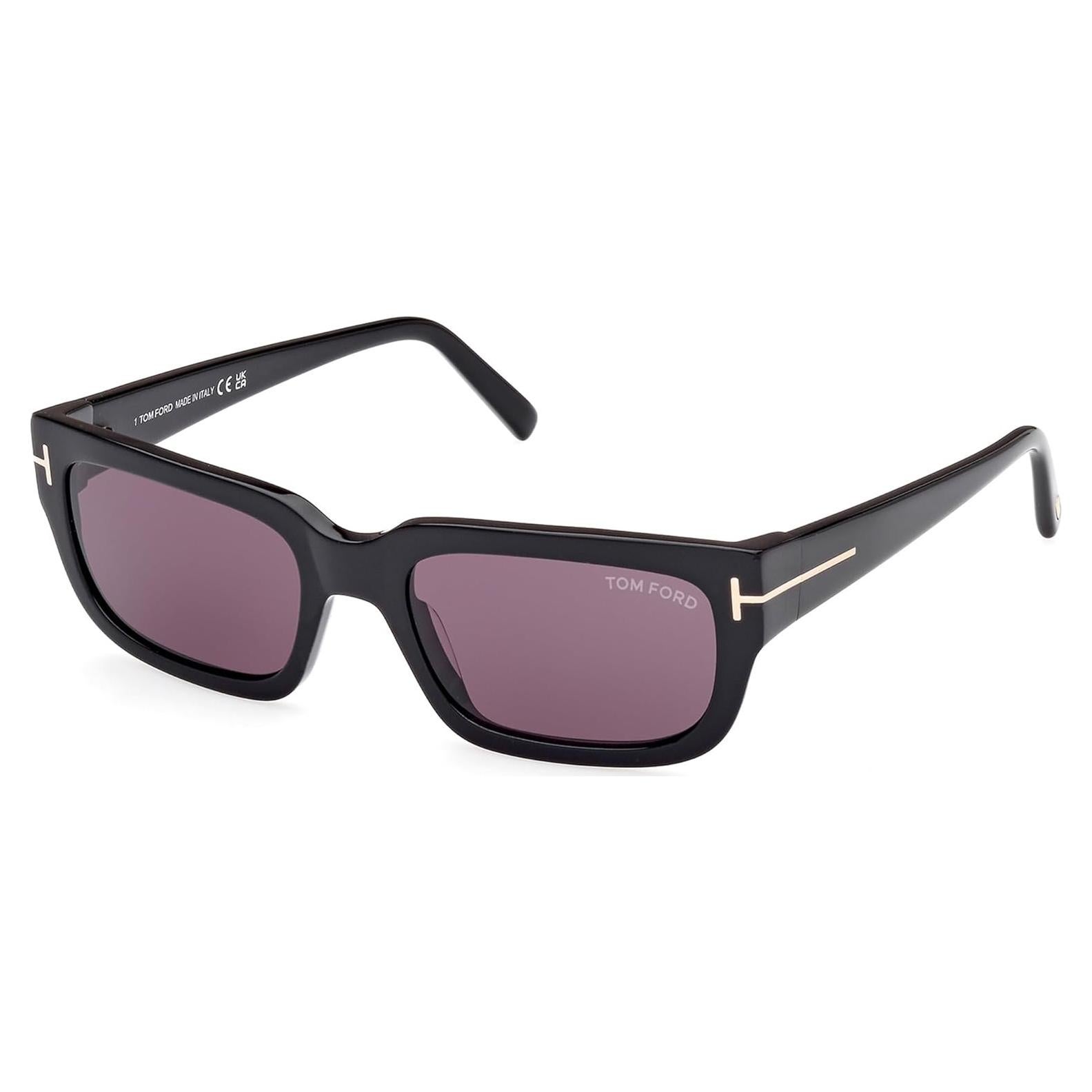 Gafas de sol Tom Ford FT 1075 01A Rectangulares Ahumadas