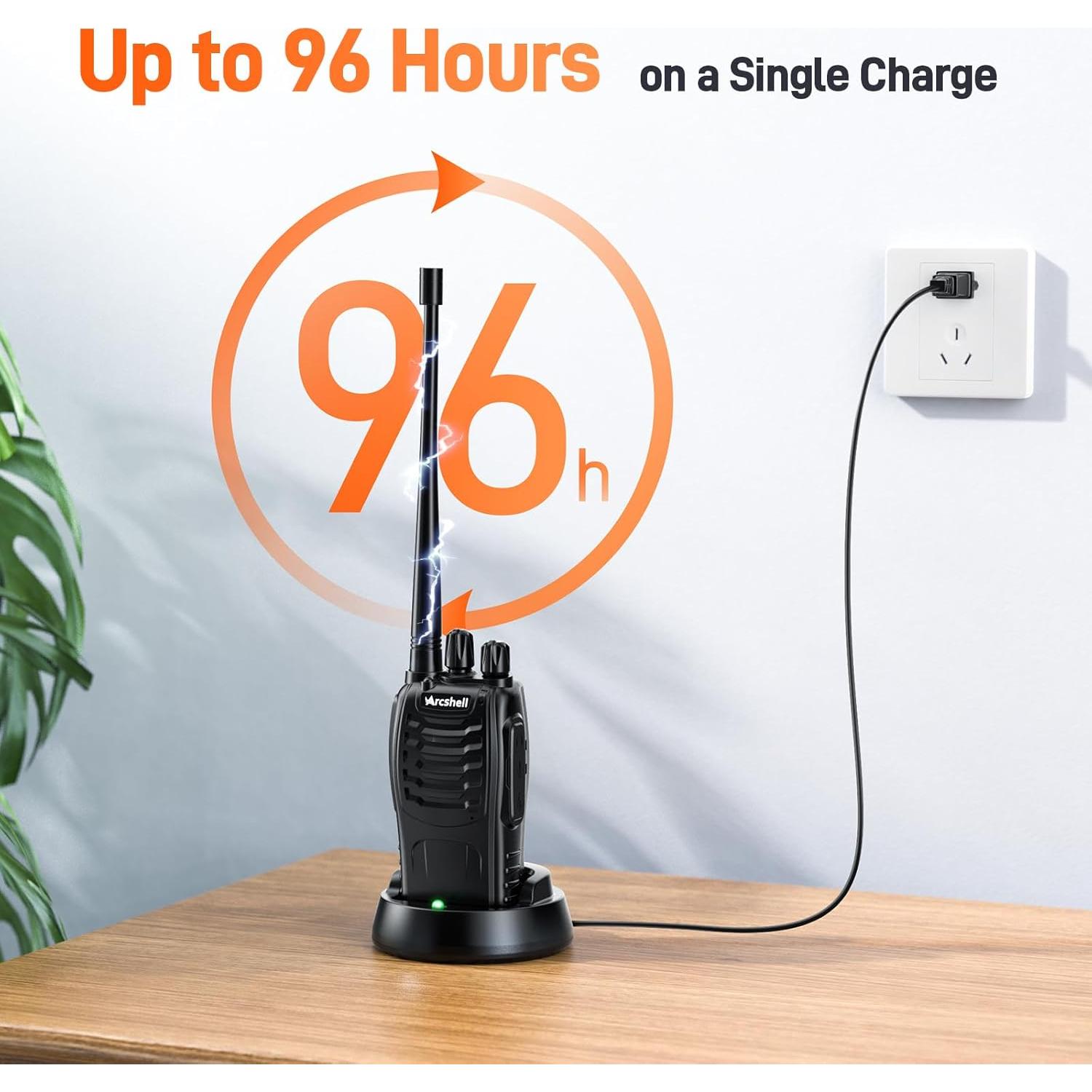 Walkie Talkies Arcshell AR-5 Recargables 2 Unidades 8 km