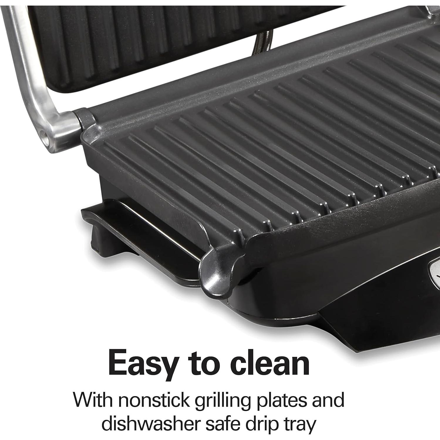 Parrilla Eléctrica Interior Hamilton Beach 100 Pulgadas Antiadherente