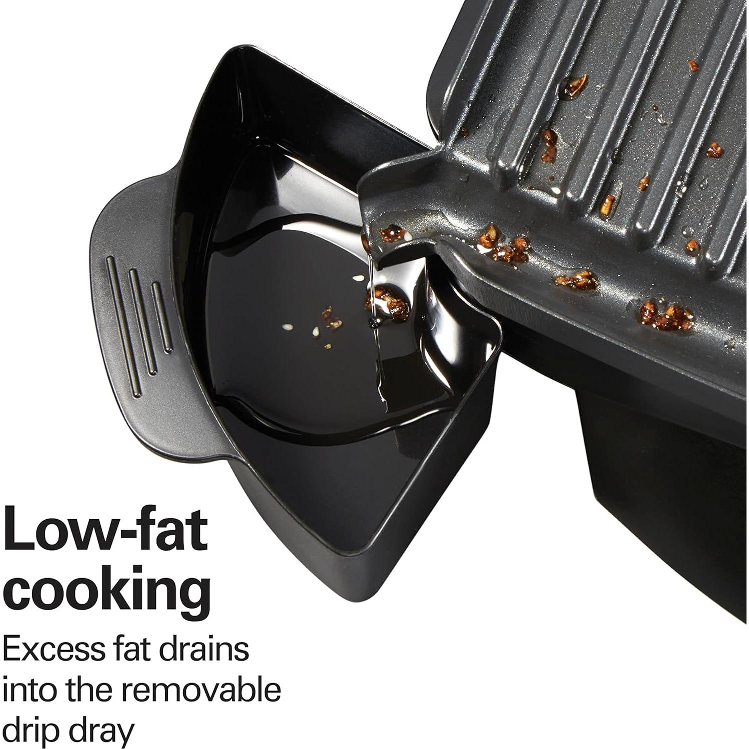 Parrilla Eléctrica Interior Hamilton Beach 100 Pulgadas Antiadherente