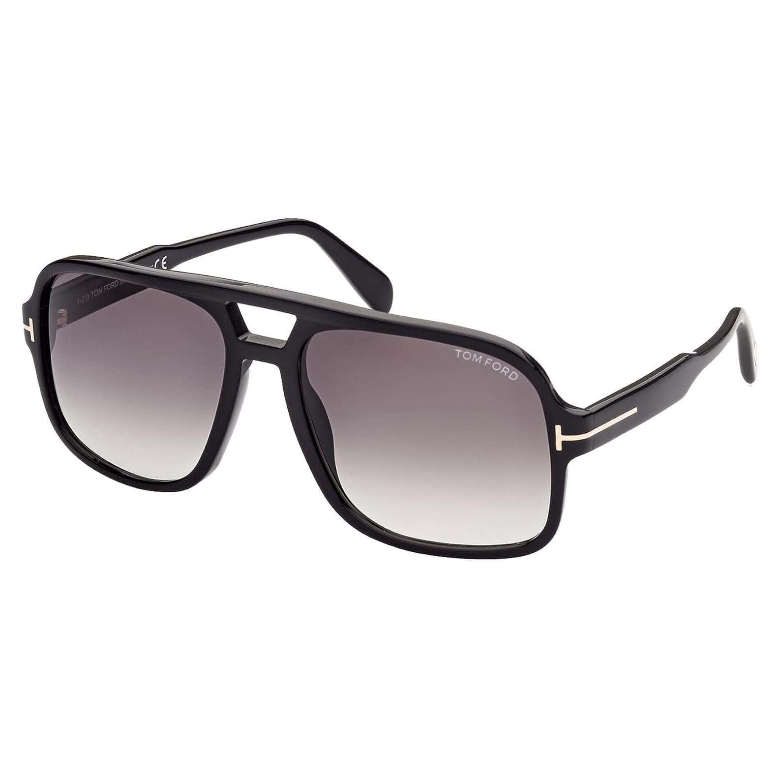 FALCONER-02 FT0884 Shiny Black/Grey Shaded 60/18/140 unisex Sunglasses
