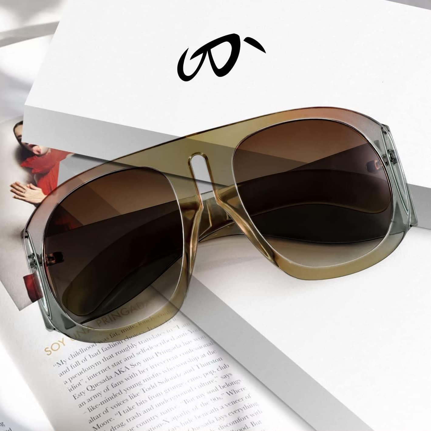 Gafas de Sol Retro FEISEDY Aviador Oversized UV400