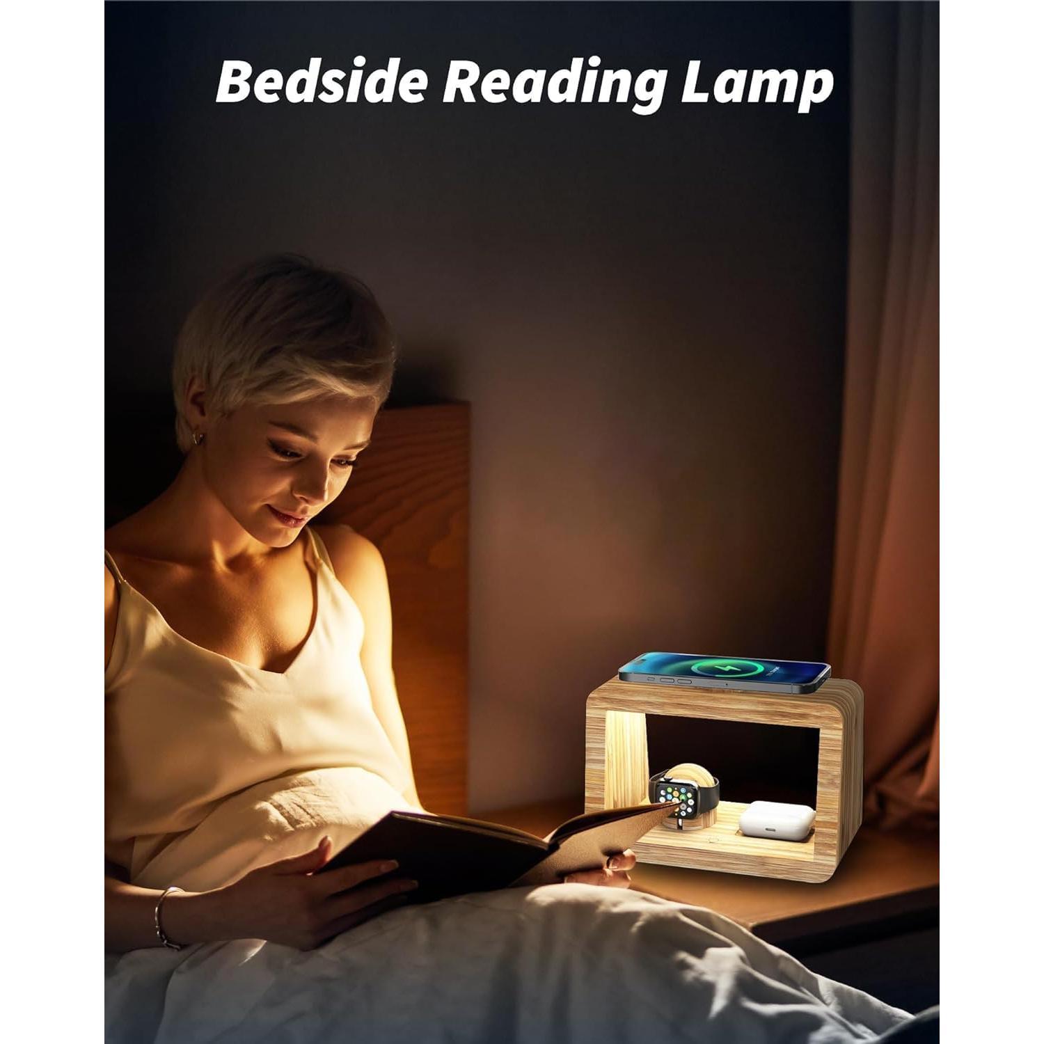 Estación de Carga Inalámbrica Alltripal 3-en-1 con Luz