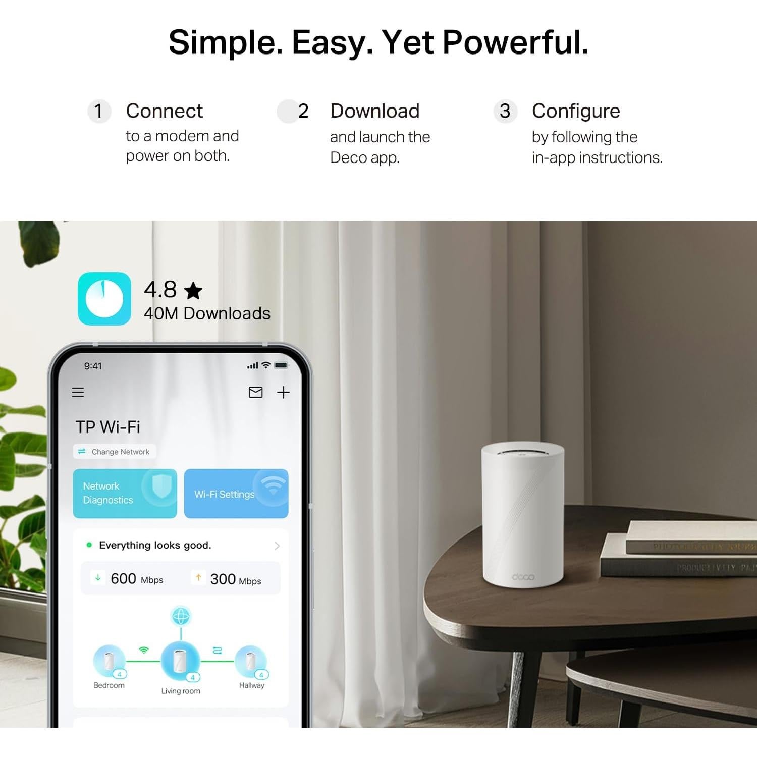 Router Mesh TP-Link Deco BE67 Wi-Fi 7 14Gbps 1-Pack