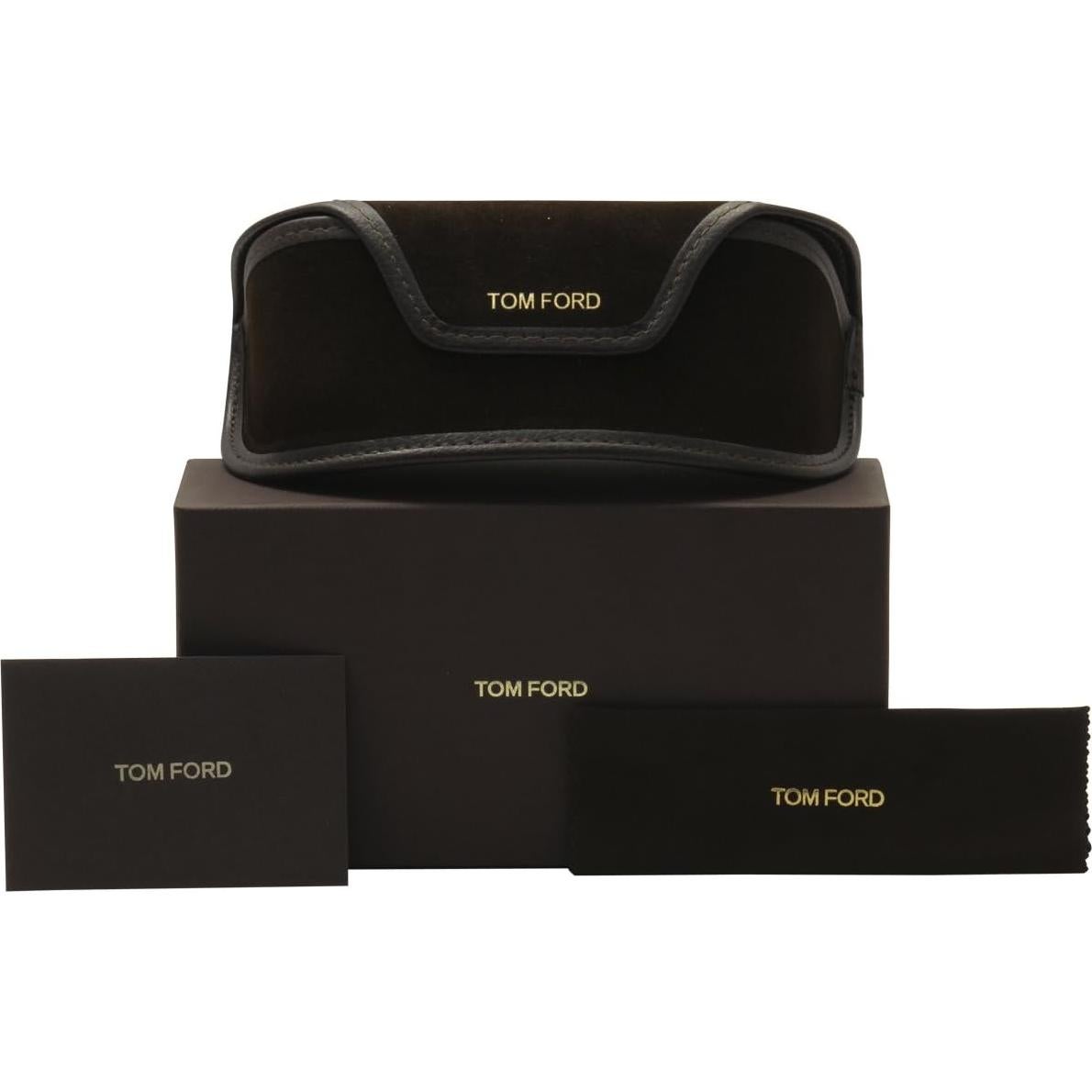 Gafas Rectangulares Tom Ford TF5237 52mm Marrón/Verde