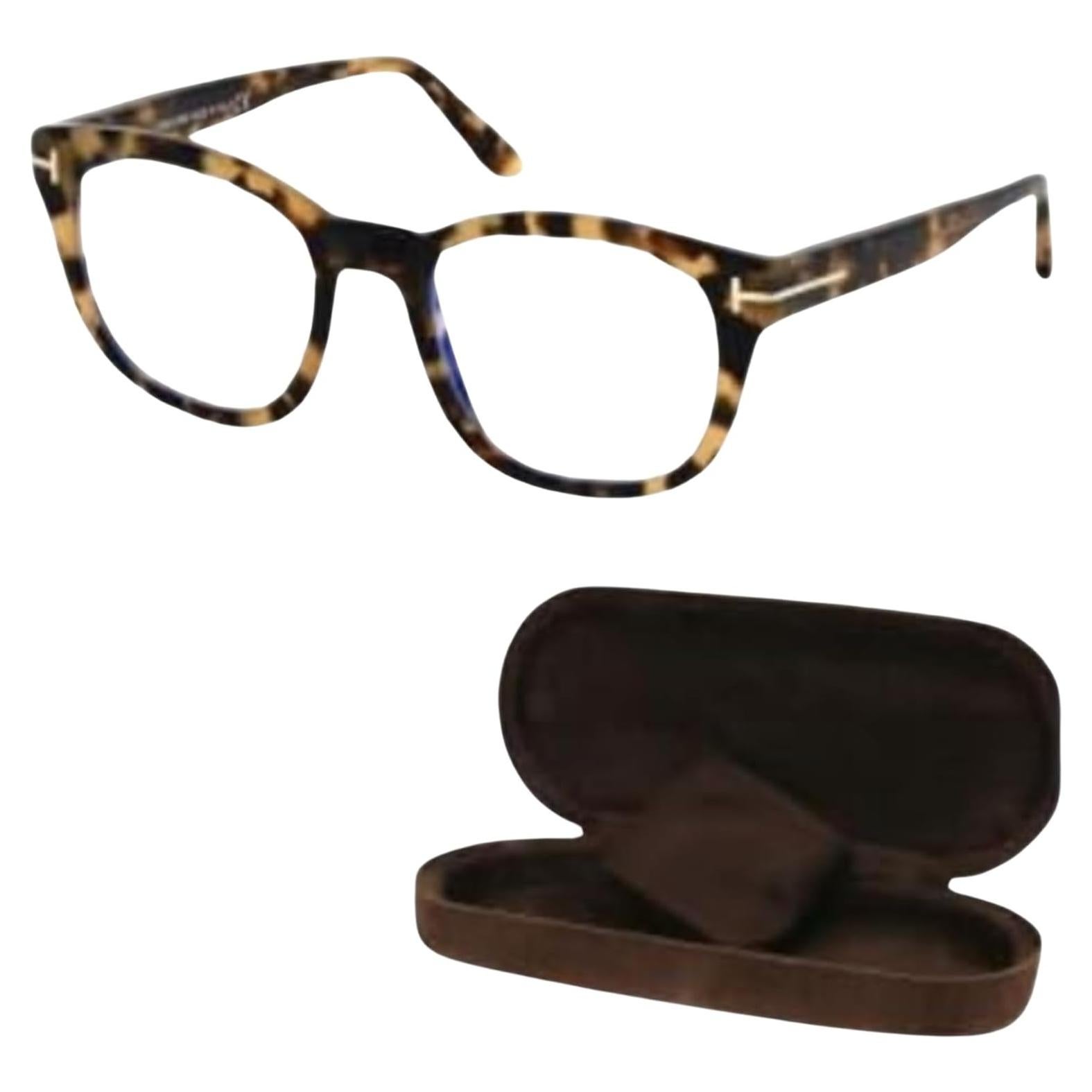 Gafas Tom Ford FT5542-B Geométricas + Kit de Limpieza