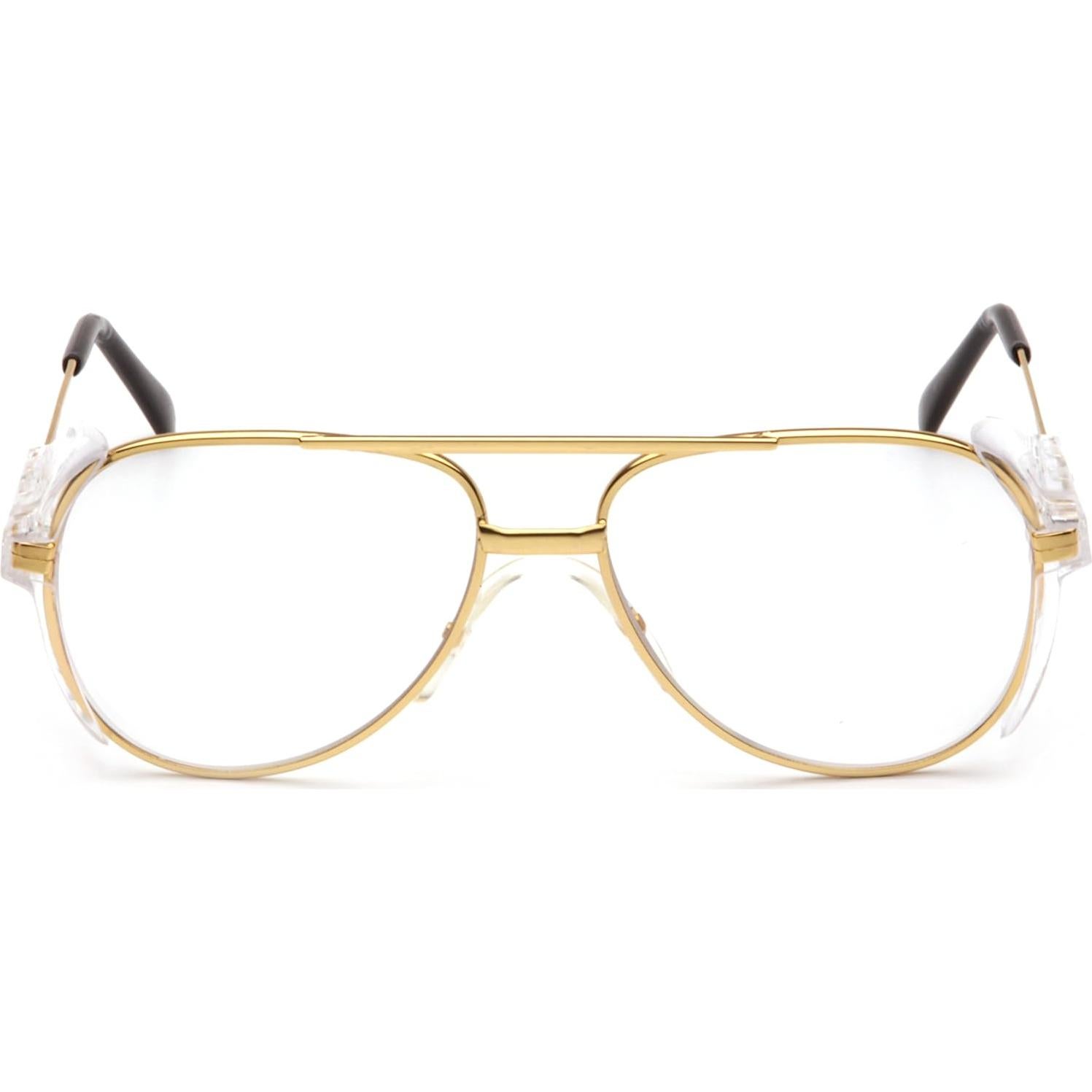 Gafas de seguridad Pyramex Pathfinder doradas con lente clara