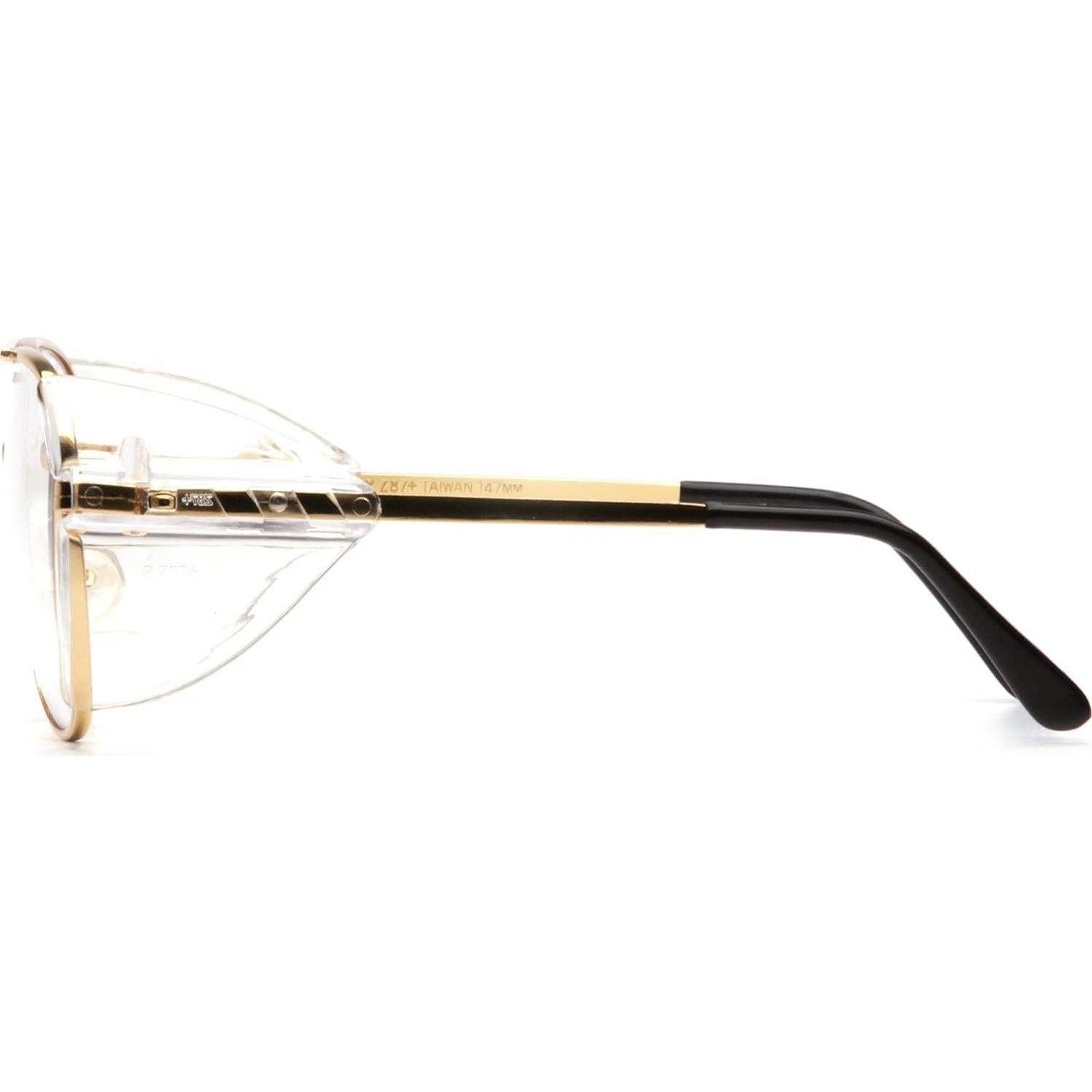 Gafas de seguridad Pyramex Pathfinder doradas con lente clara