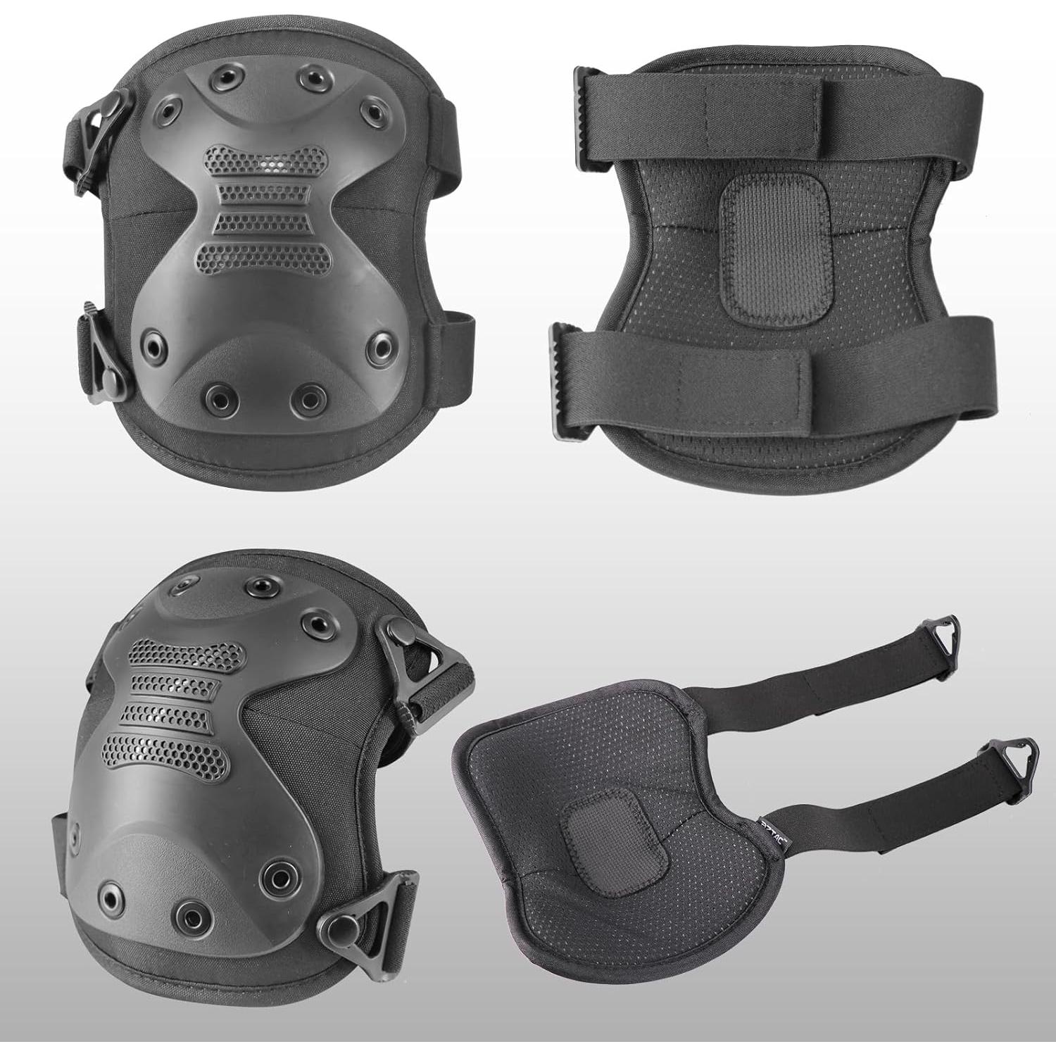 Almohadillas Protectores de Rodillas BZTAC Tácticas Ajustables