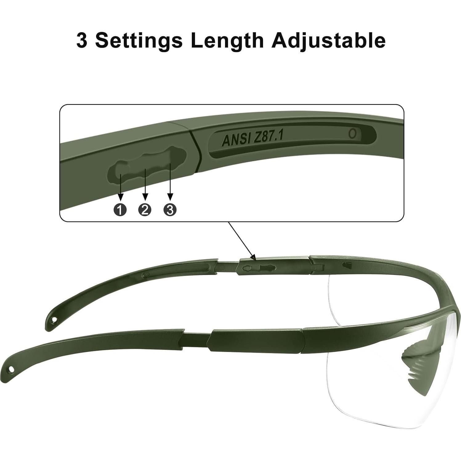 Gafas de Seguridad Xaegistac Anti-vaho UV400 con Estuche