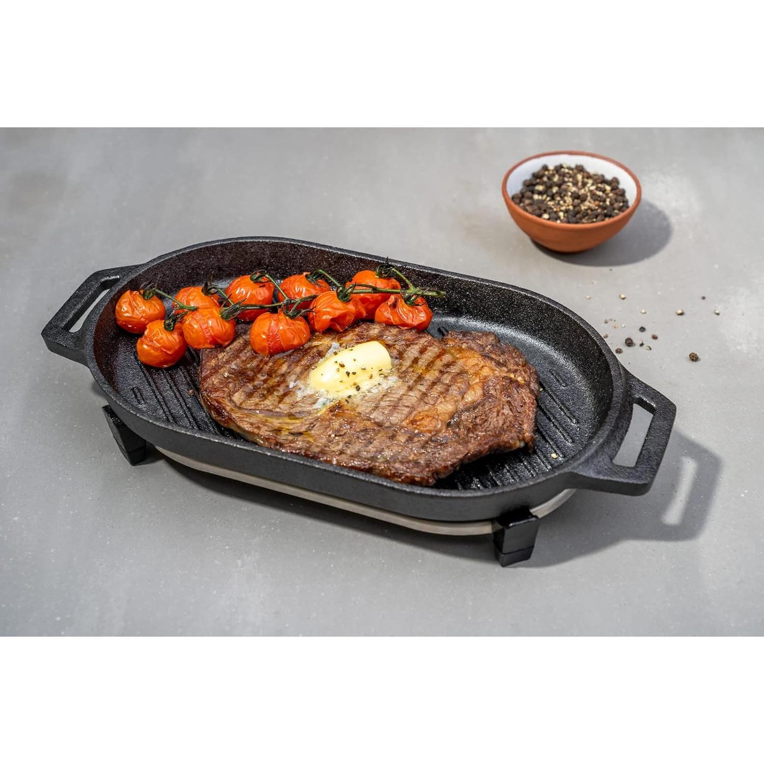 Sartén de Hierro Fundido Ooni Grizzler 30.9x15.9 cm Apta Horno