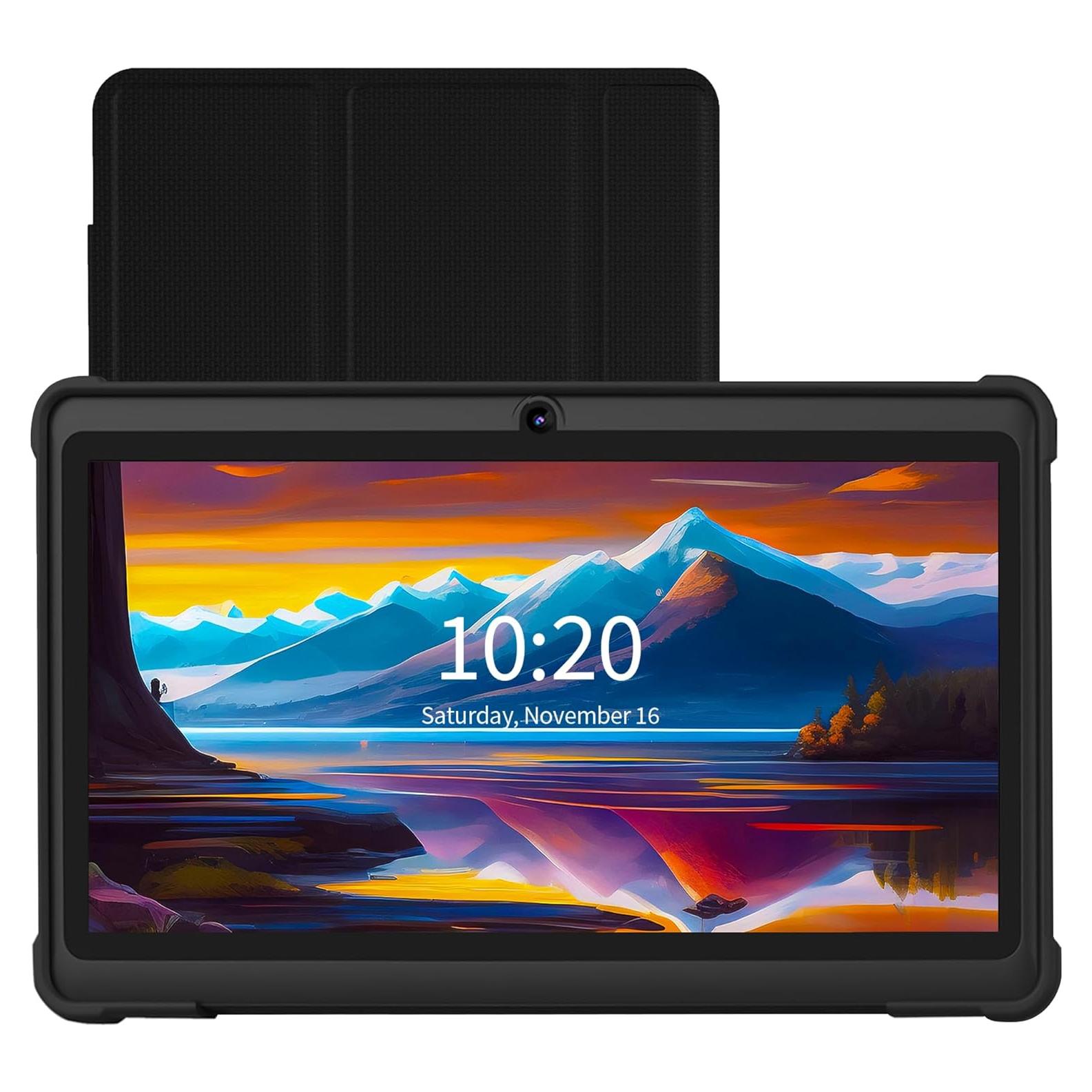 Tablet VOLENTEX 7" Android 11 32GB 2GB RAM Funda Negra