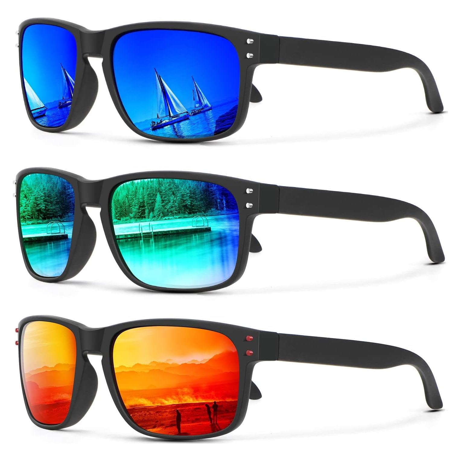 Gafas de Sol Polarizadas KALIYADI 3 Paquete UV Protección