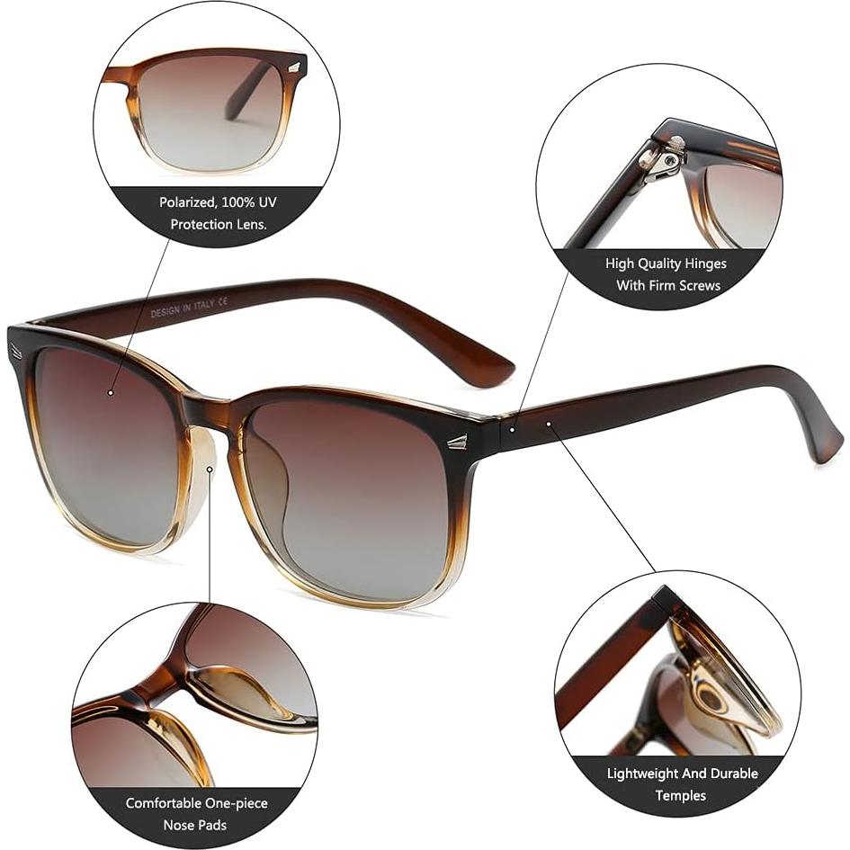 Gafas de sol DUSHINE UV400 para mujeres estilo retro