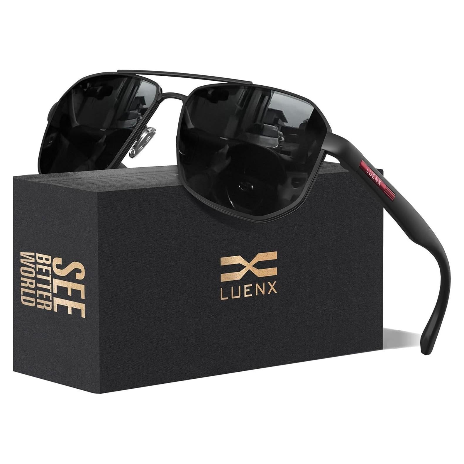 Gafas de sol LUENX Aviador Polarizadas UV400 61mm Hombres