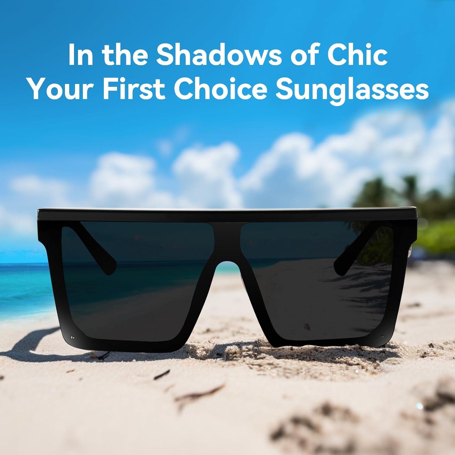 Gafas de sol grandes Dollger para hombres y mujeres UV400