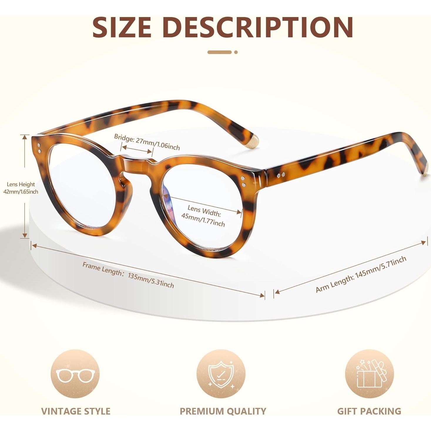 Gafas de Lectura EASY READ Retro Redondas UV400 1.5x