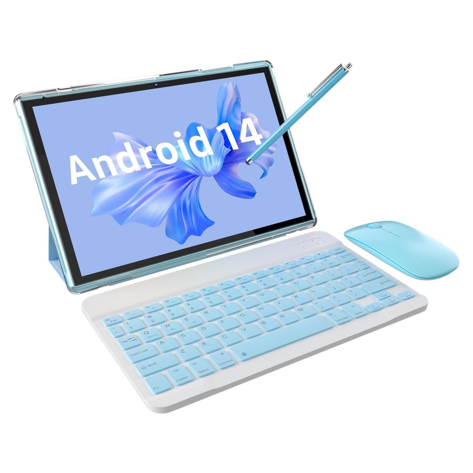 Tableta 2 en 1 ATOZEE 10.1" Android 14 6GB 32GB WiFi