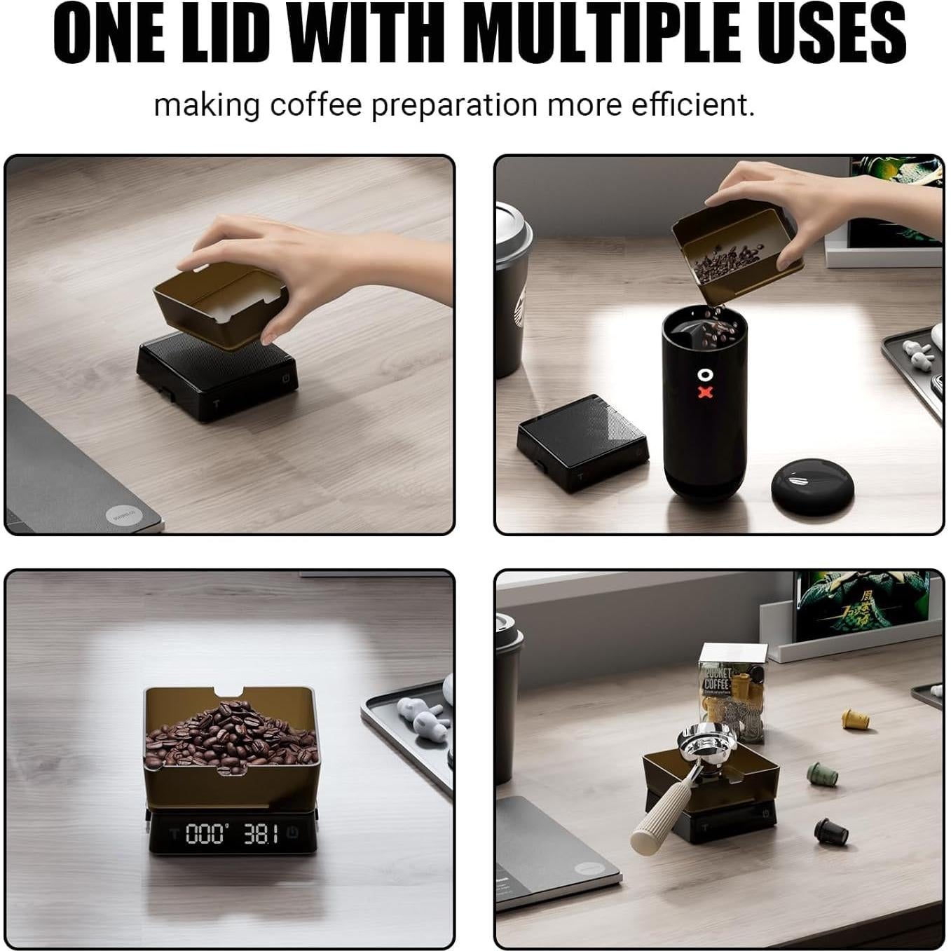 Báscula Digital de Café NUTTII PRO 0.1g Recargable IPX3